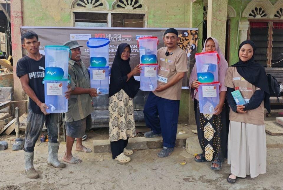 Woman holding donation box